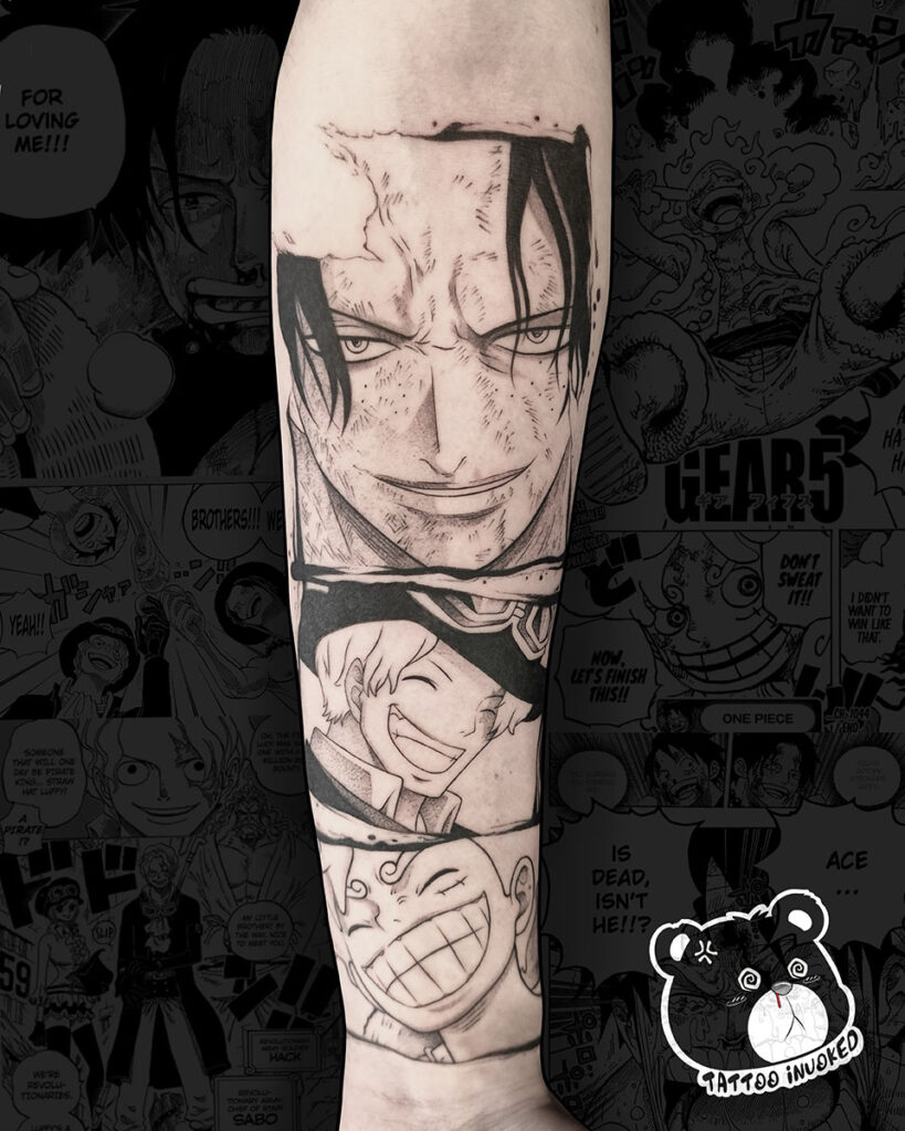 tatuaggio one piece blackwork