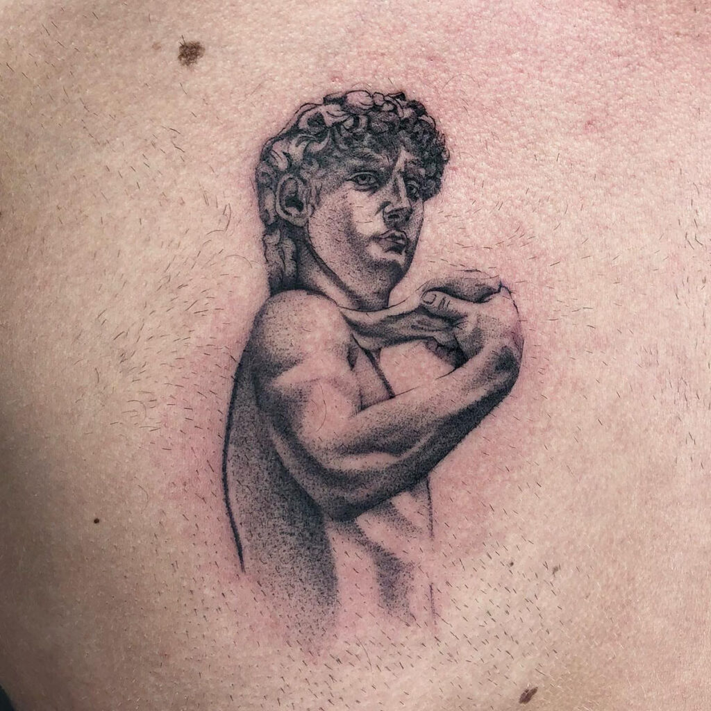 tattoo statua david michelangelo