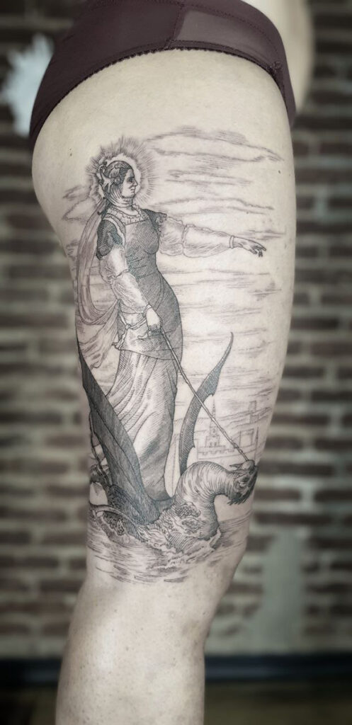 tattoo illustrazioni mitologiche blackwork