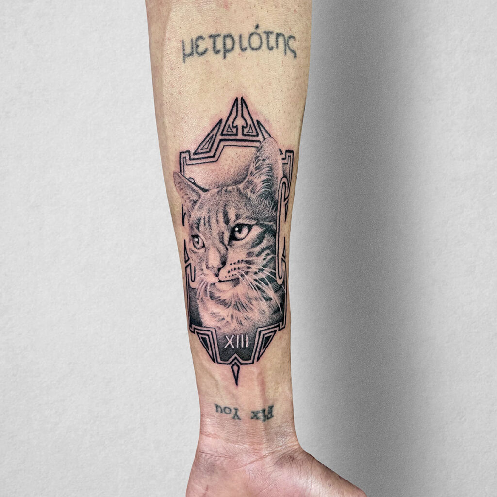 tattoo tarocchi gatto