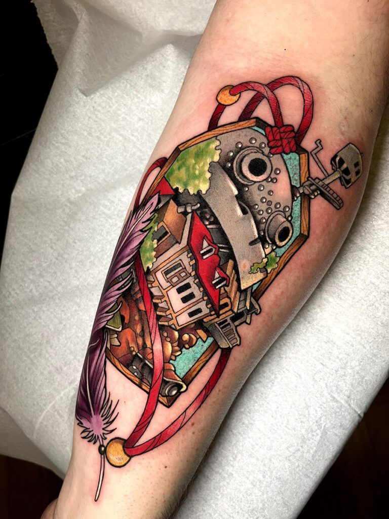 tattoo neotraditional robot