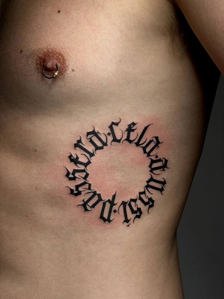 tatuaggio lettering