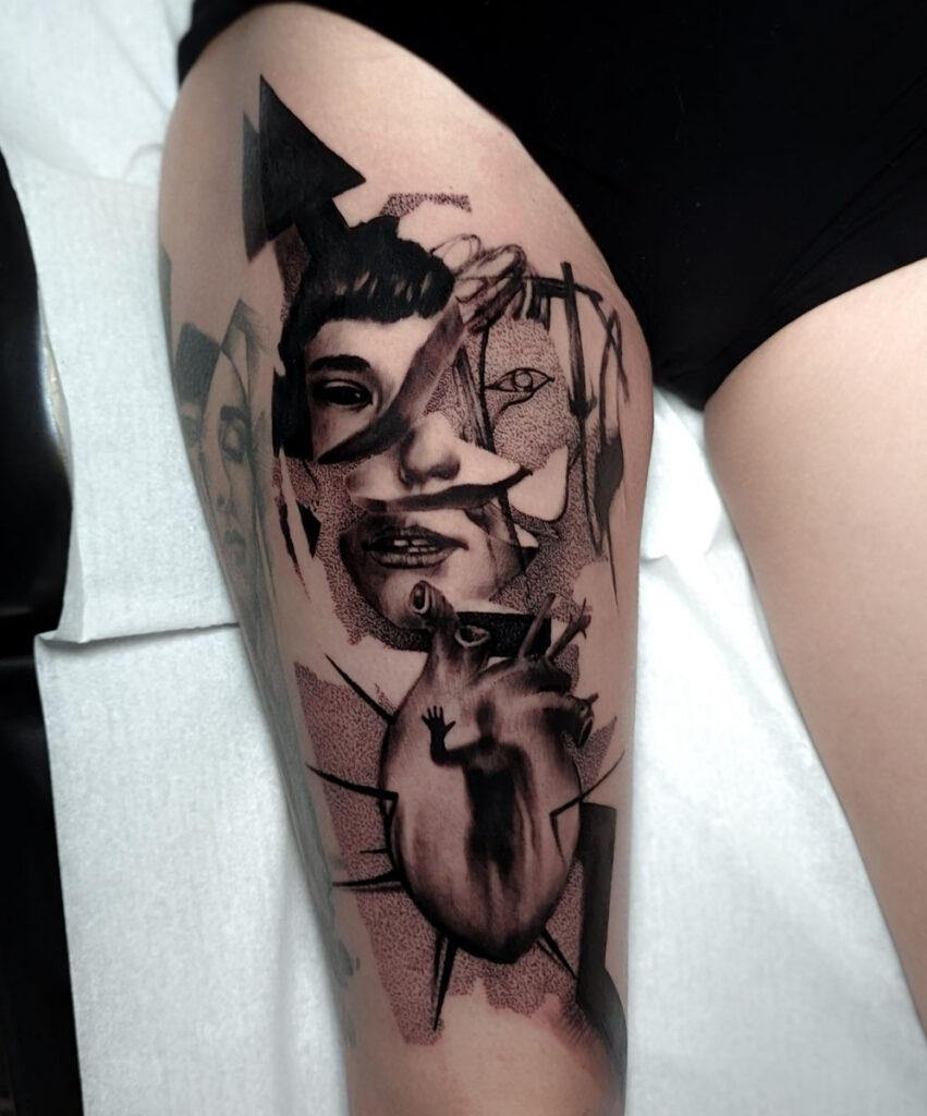 collage tattoo