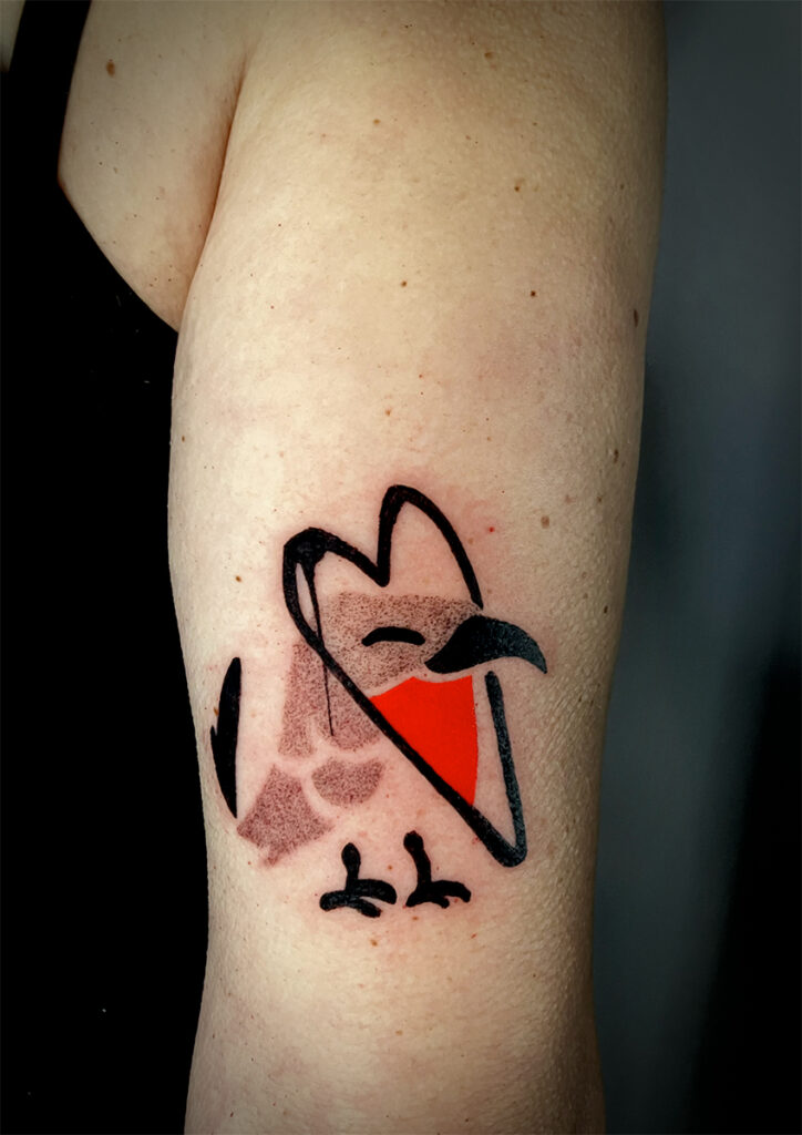 tatuaggio uccelli colored
