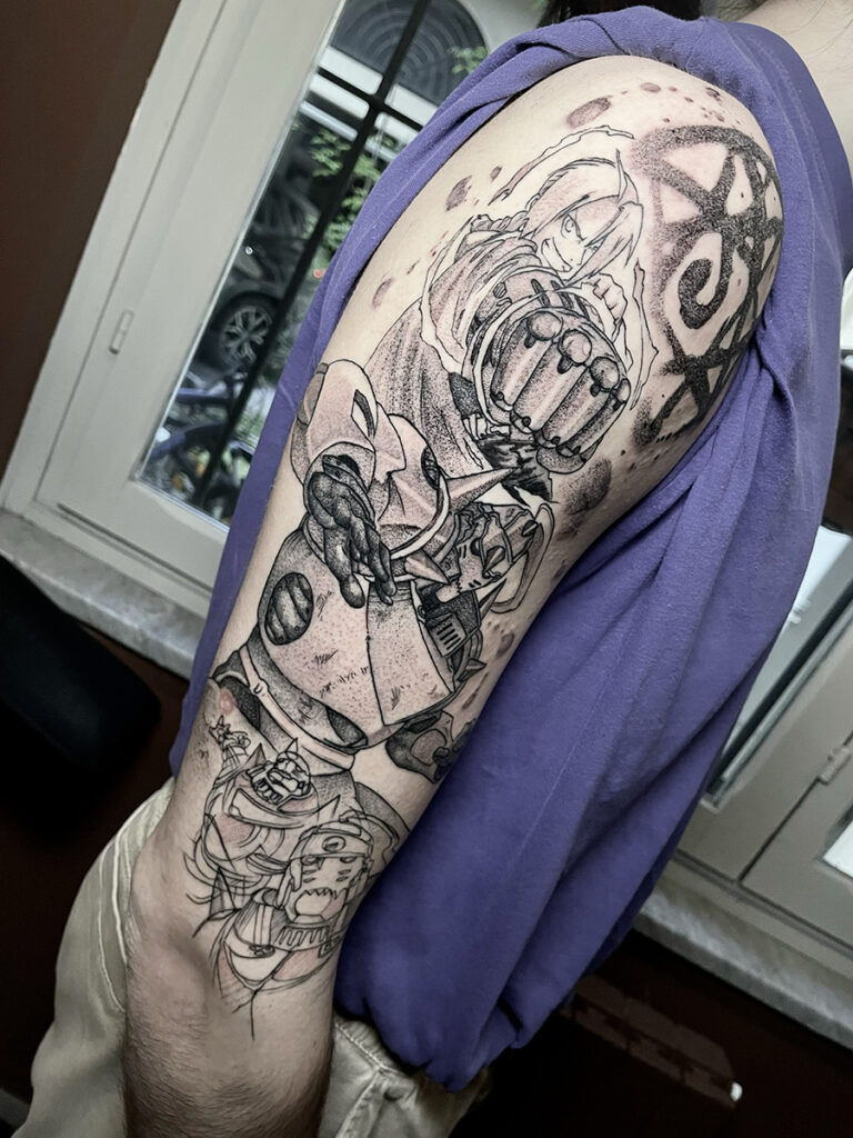 anime & cartoon tattoo