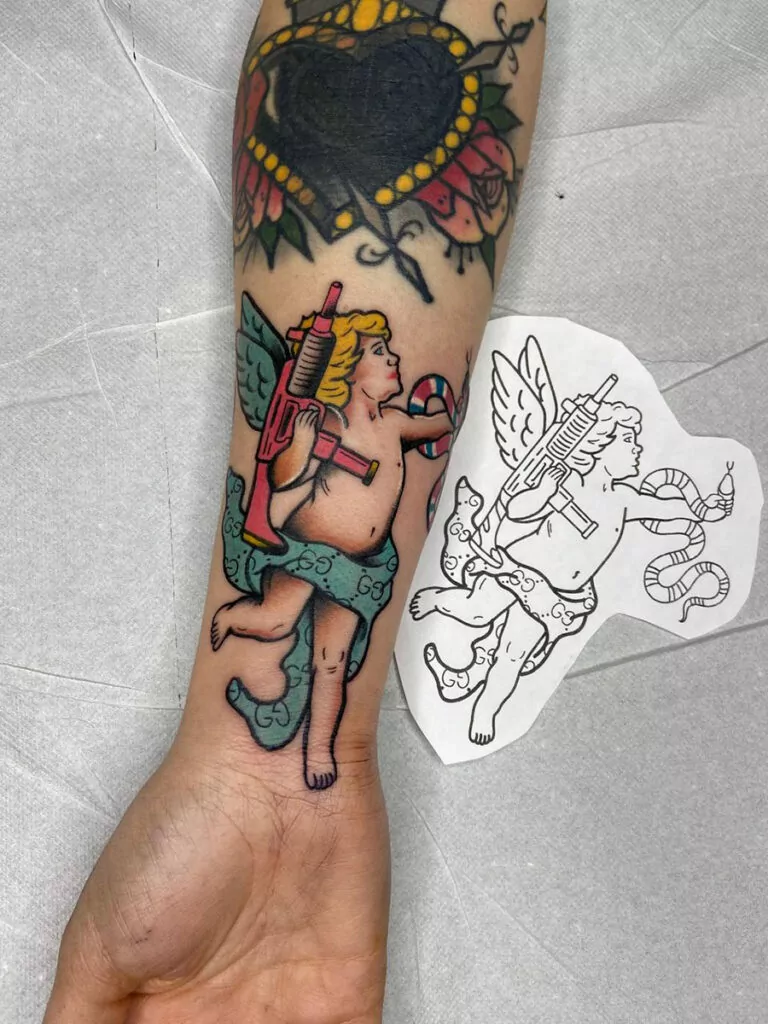 contemporary traditional tattoo