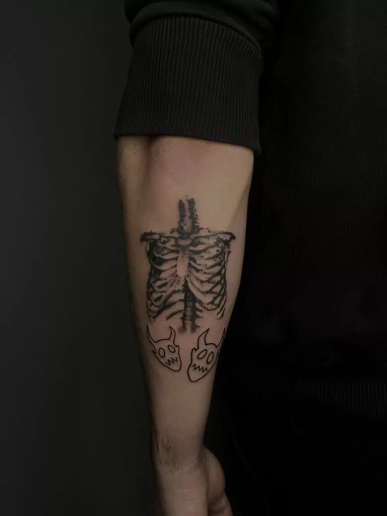 tattoo bold scheletro