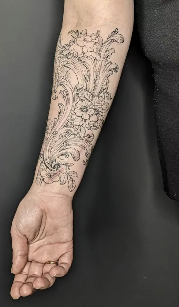 tattoo artistico fiori