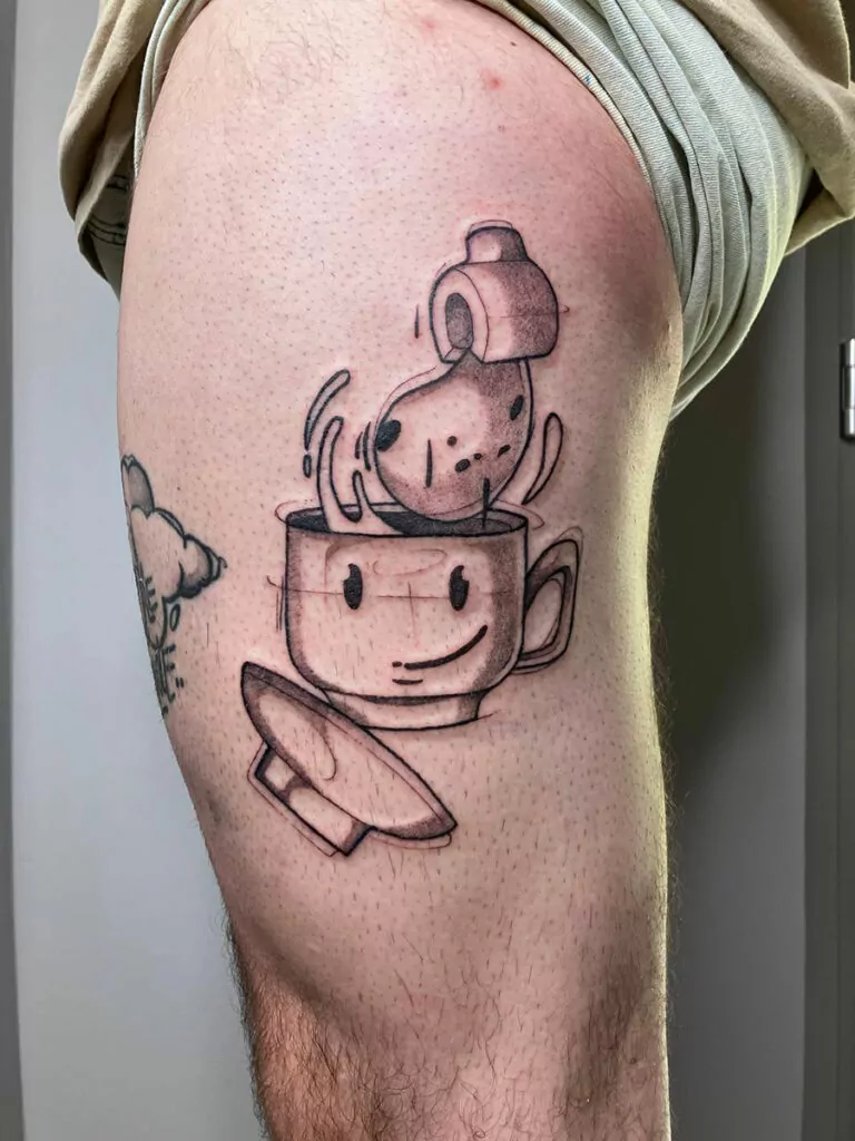 sketch style tattoo