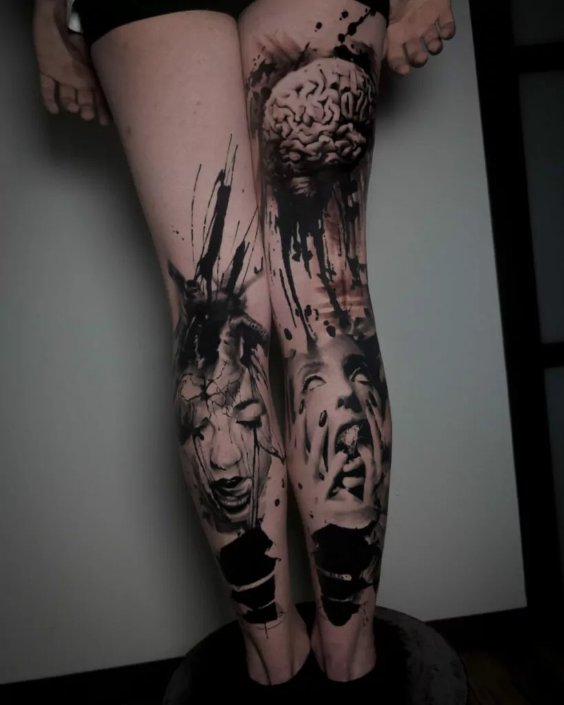 face tattoo