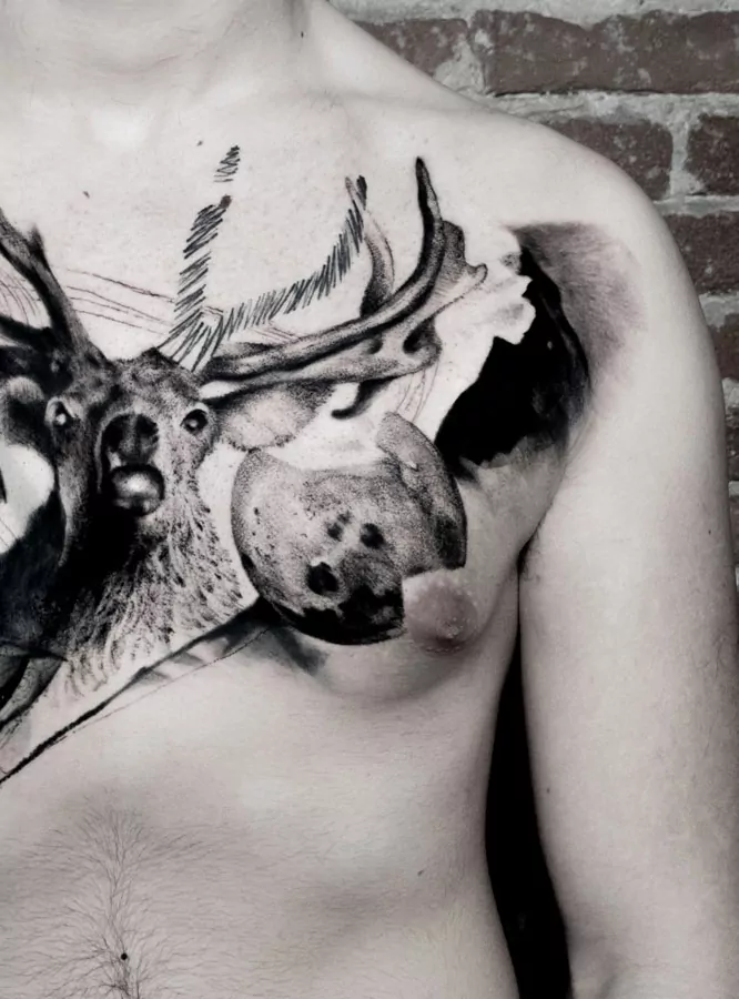 tatuaggio luna
