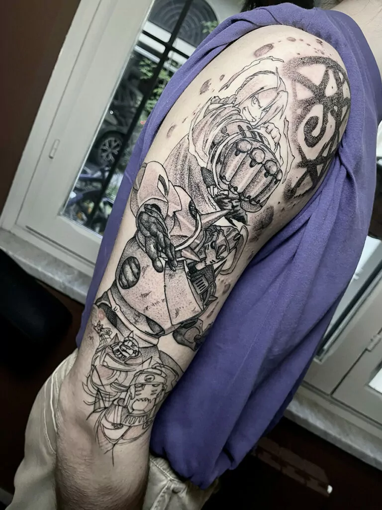 anime & cartoon tattoo